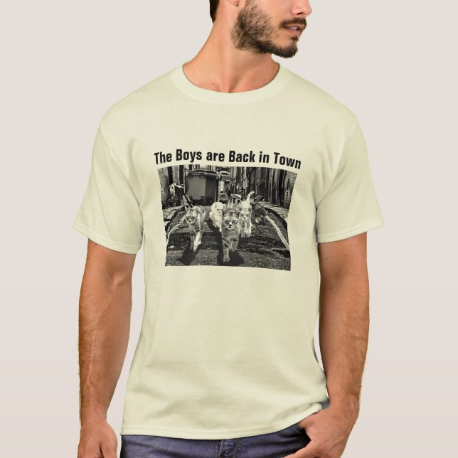 T-shirt Os meninos estão de volta na cidade (Frente)