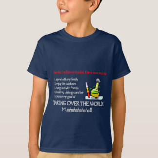 T-shirt Os miúdos tomam sobre a mundo o design escuro da