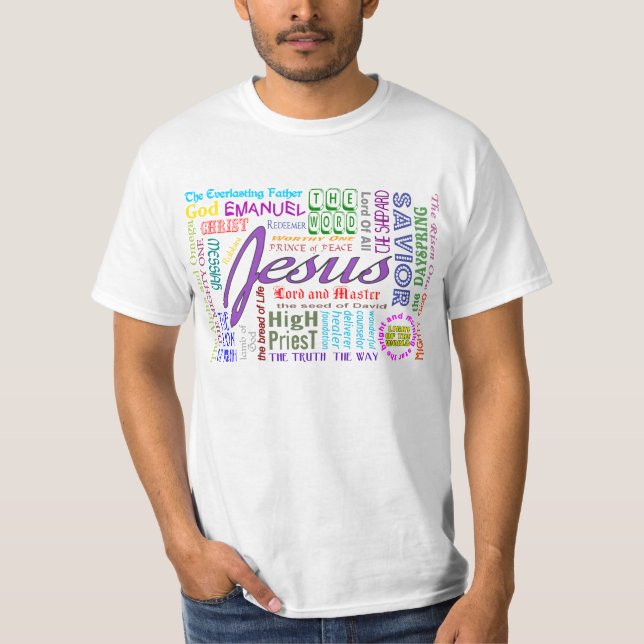 T-SHIRT OS NOMES DE JESUS... (Frente)