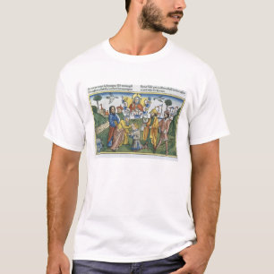 T-shirt Os números 27 18-23 Moses colocam sua mão em cim