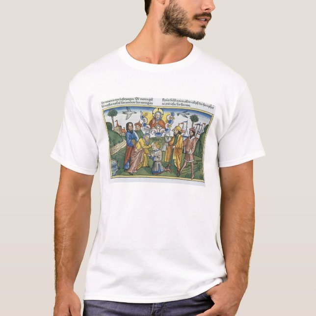 T-shirt Os números 27 18-23 Moses colocam sua mão em cima (Frente)