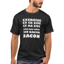 Os ovos de exercício são lados do BACON