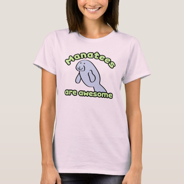 T-shirt Os peixes-boi são impressionantes (Frente)