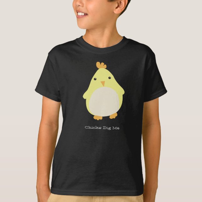 T-shirt Os pintinhos escavam-me (Frente)