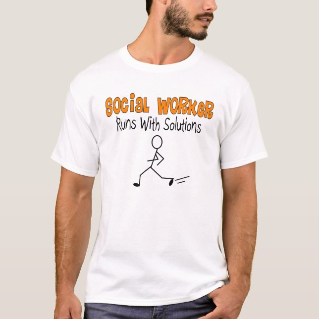 T-shirt Os presentes engraçados das soluções do assistente (Frente)