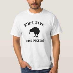 T-SHIRT OS QUIVIS DE NOVA ZELÂNDIA 'TÊM OS PECKERS LONGO
