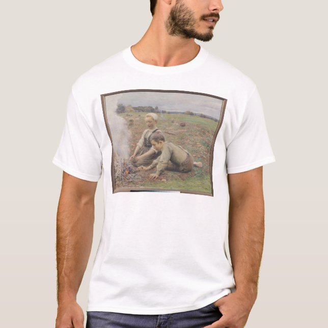 T-shirt Os recolectores da batata, 1898 (Frente)