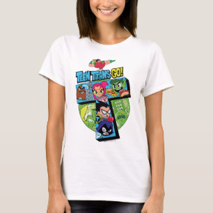 T-shirt Os titã adolescentes vão! colagem da torre dos