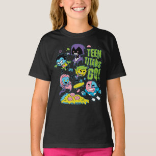 T-shirt Os titã adolescentes vão! gráfico Gnarly da piz
