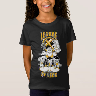 T-shirt Os titã adolescentes vão! liga de   dos pés