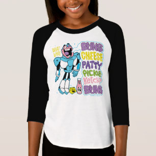 T-shirt Os titã adolescentes vão! rap do hamburguer do