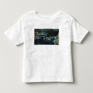 T-shirt Os turistas aproximam a coluna natural
