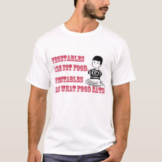 T-shirt Os vegetais não são alimento