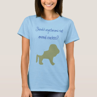 T-shirt Os vegetarianos comem os biscoitos animais?