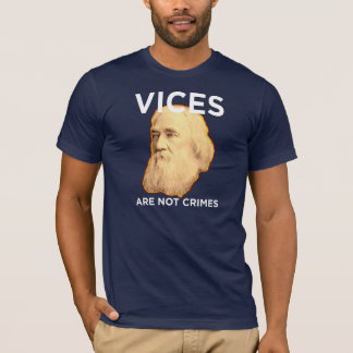T-shirt Os vícios de Lysander Spooner não são crimes