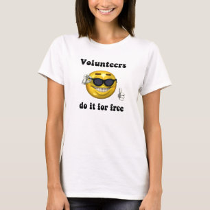T-shirt Os voluntários fazem-no para livre
