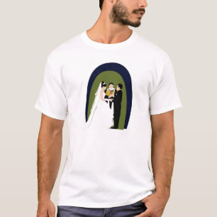 T-shirt Os votos, a noiva, o noivo e o oficial