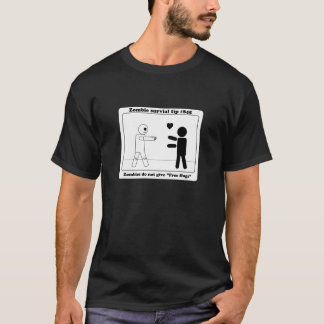 T-shirt Os zombis não dão abraços livres