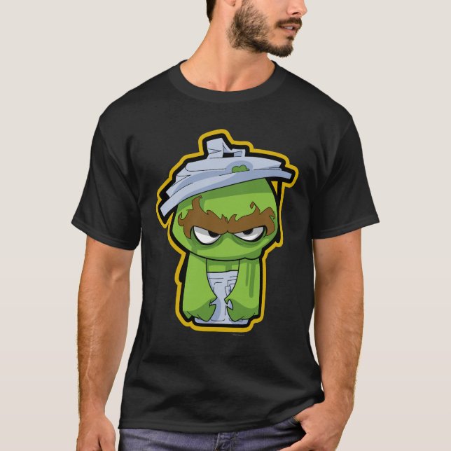 T-shirt Oscar, o Grouch Zombie (Frente)