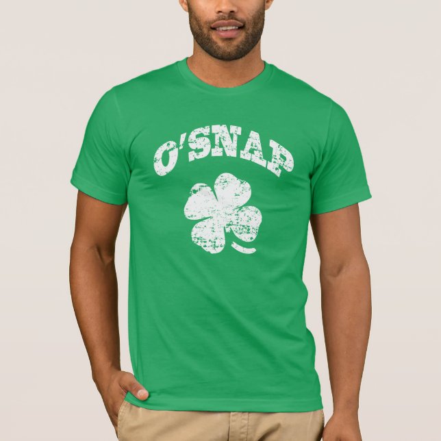 T-shirt O'SNAP - St Patrick engraçado (Frente)