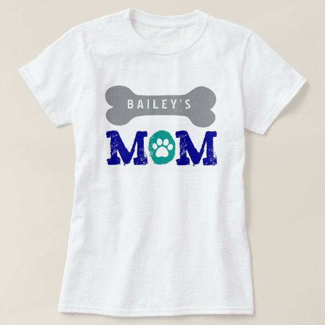 T-shirt OSSO de CÃO GRANDE do proprietário orgulhoso do (Frente do Design)