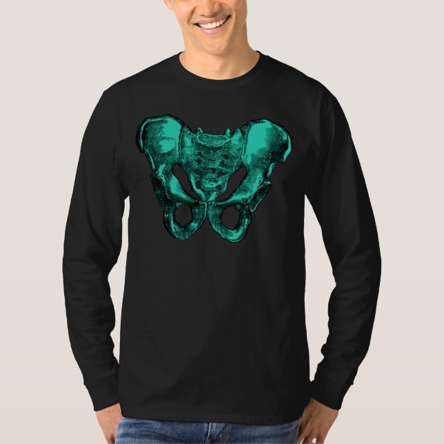T-shirt Ossos humanos da pelve da anatomia (Frente)