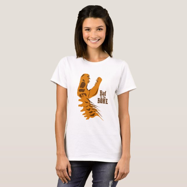 T-shirt Ossos T-Rex (Frente Completa)