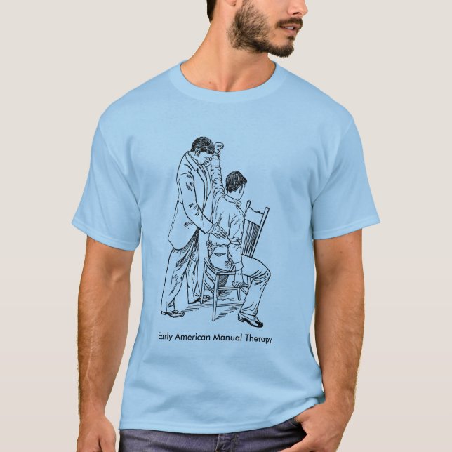 T-shirt Osteopathic tradicional do tratamento (Frente)