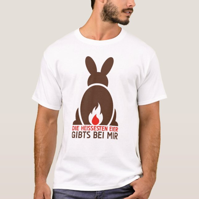 T-shirt Osterhase_heisseEier (Frente)