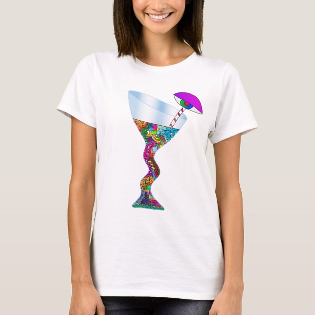 T-Shirt Otimista Louco (Frente)