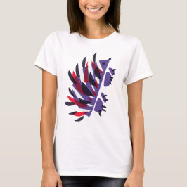 T-shirt Ouriço bonito geométrico abstrato colorido