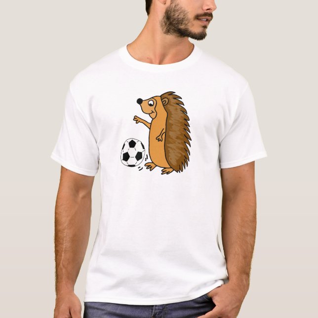 T-shirt Ouriço engraçado que joga desenhos animados do (Frente)