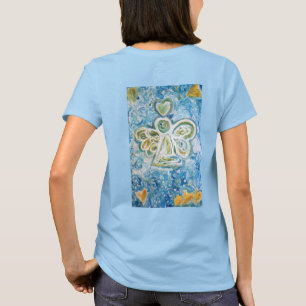 T-shirt ouro Blue Angel (Traseira)