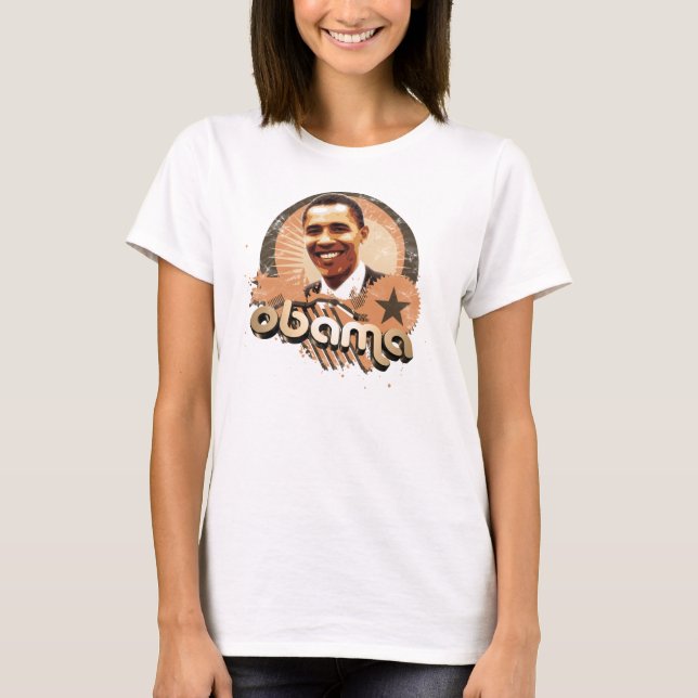 T-shirt Ouro de Obama (Frente)