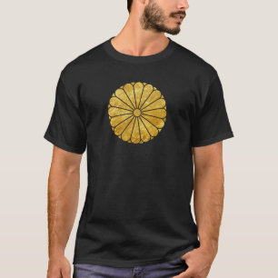T-shirt Ouro do falso de segunda-feira do crisântemo de
