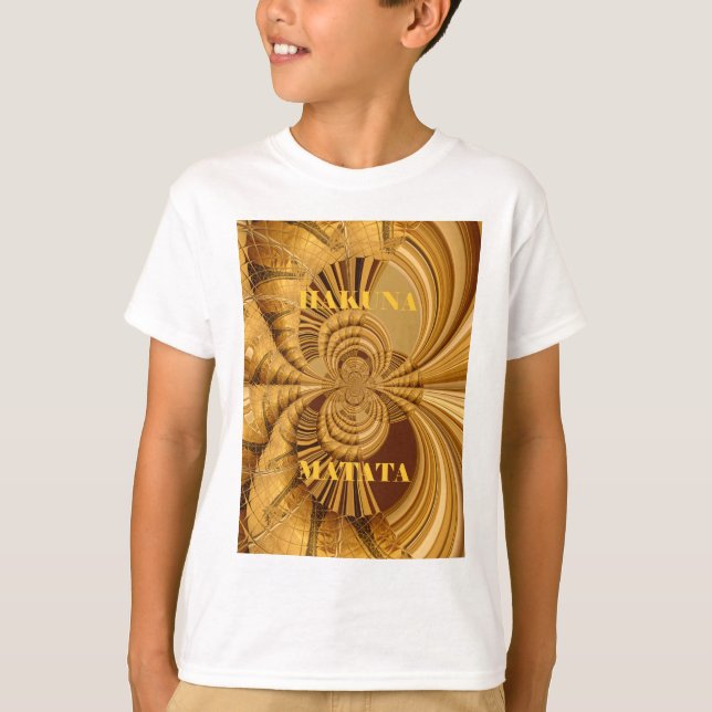 T-shirt Ouro Giraffe Art (Frente)