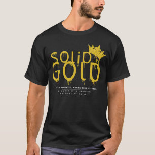 T-SHIRT OURO MACIÇO: LOGOTIPO DIANTEIRO