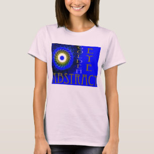 T-shirt Ouro Olho Abstrato Damas Boneca (Feita)