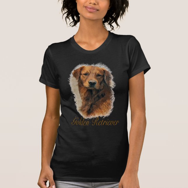 T-shirt Ouro Retriever Art Gpresente Shirts (Frente)