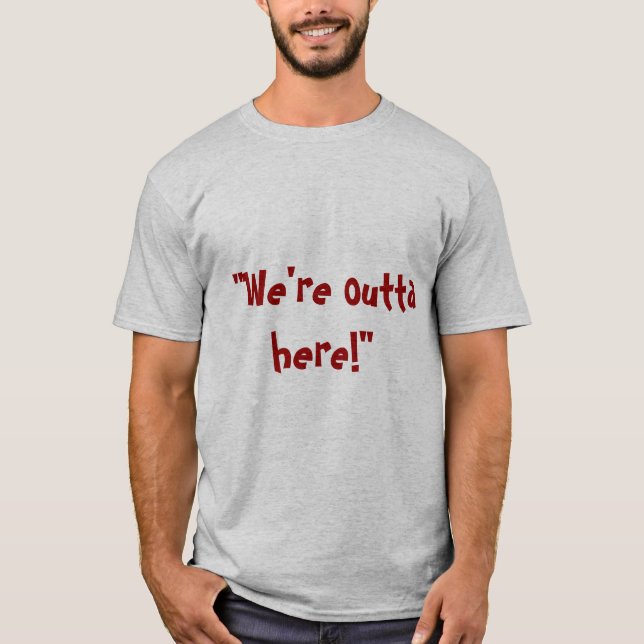 T-shirt Outta aqui (Frente)