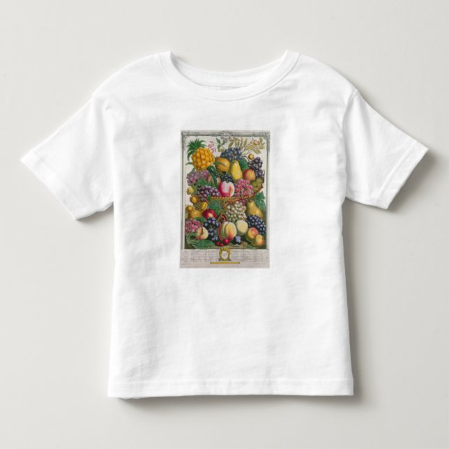 T-shirt Outubro, 'de doze meses das frutas (Frente)