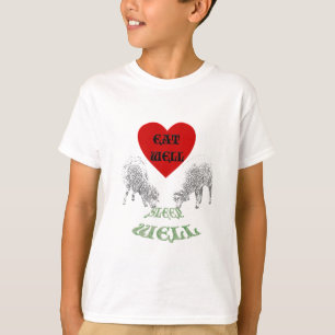 T-shirt Ovelha "Coma Bem para Dormir Bem"