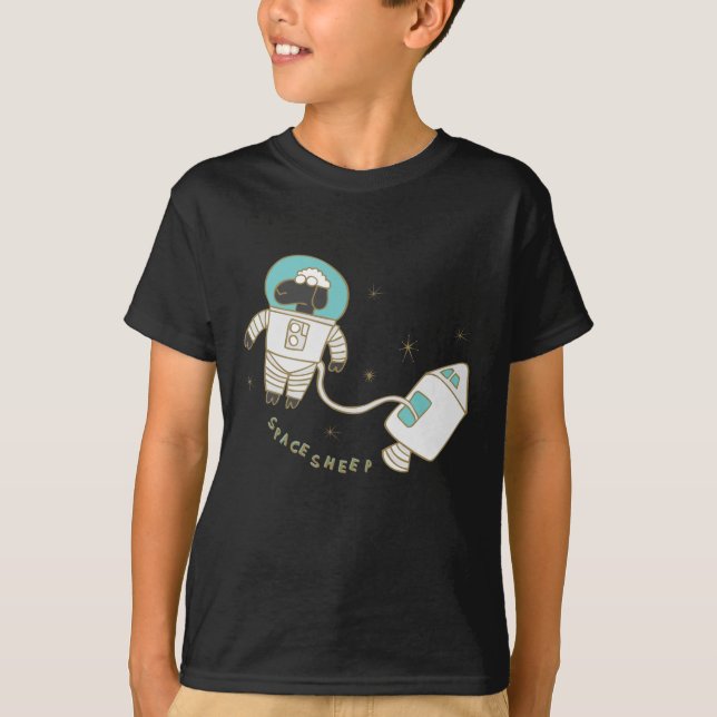 T-shirt Ovelha espacial (Frente)