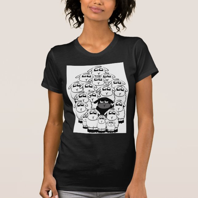 T-shirt Ovelhas negras (Frente)