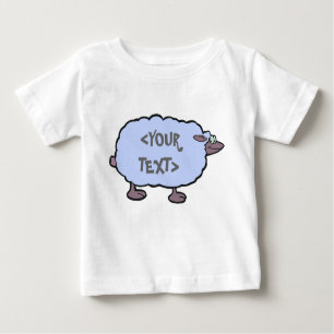T-shirt Ovinos Azuis,<YOUR TEXT>