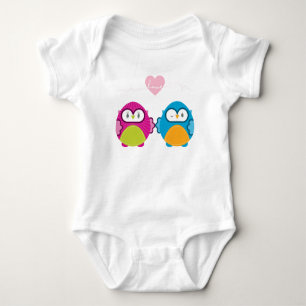T-shirt OWL AMOR: garota brilhante + menino