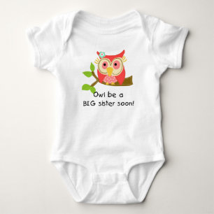 T-shirt Owl Be a Big Sister