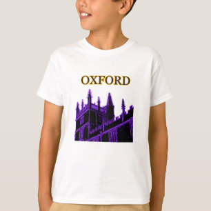 T-shirt Oxford Inglaterra 1986 espirais de construção