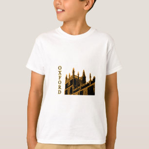 T-shirt Oxford Inglaterra 1986 ouro de construção das