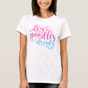 T-shirt Oy com o T já branco da forma das caniches